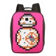 Пиксельный рюкзак Canvas Classic Pixel Backpack WY-A001 Фуксия