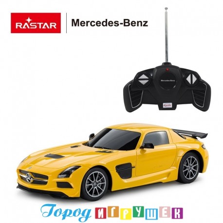 Машина р/у 1:18 Mercedes-Benz SLS AMG Цвет Желтый