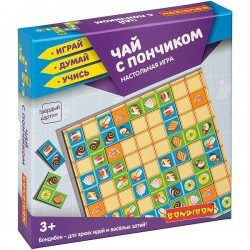 Настольная игра ДОМИНО-ПАЗЛ «ЧАЙ С ПОНЧИКОМ»