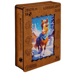 Пазл фигурный "Конный двор"