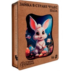 Пазл фигурный "Зайка в стране чудес"