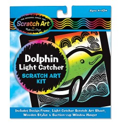 Scratch Art Витраж  "Дельфин"