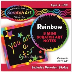 Scrach art Радужные мини-стикеры